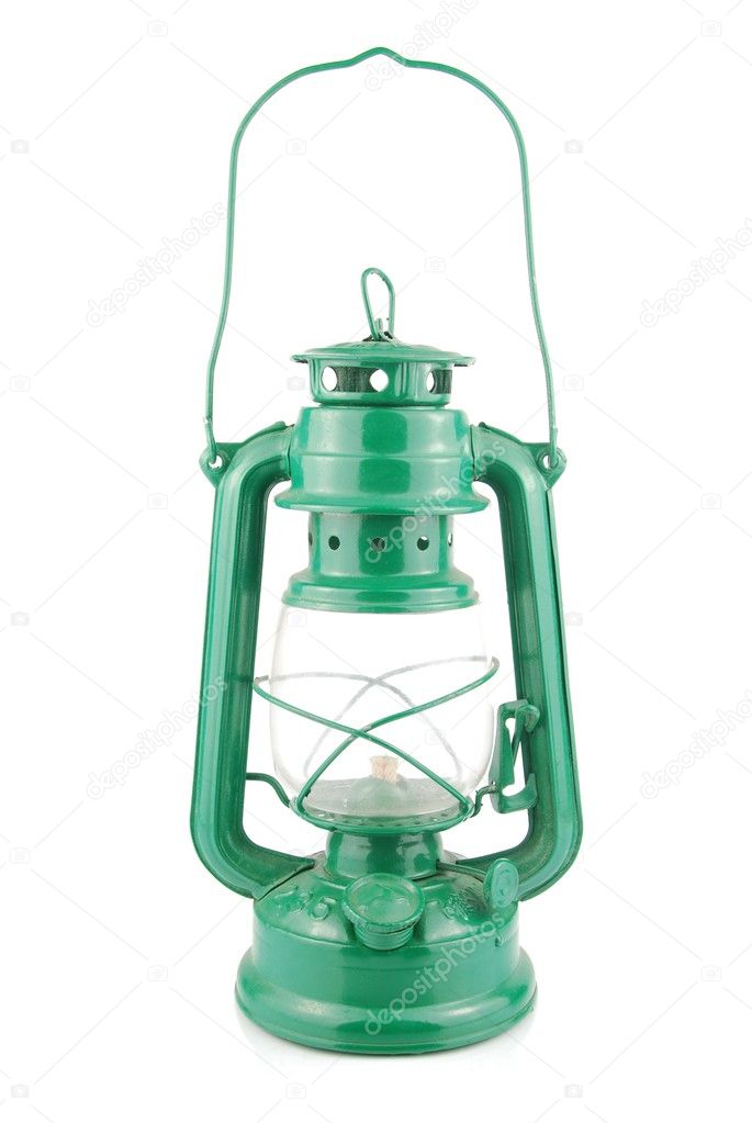Antique kerosene lamp