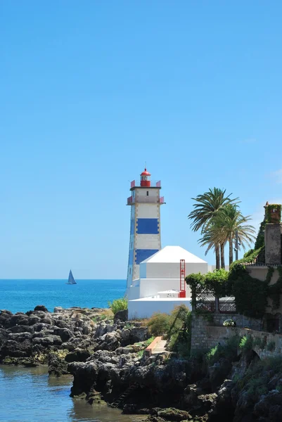 在卡斯卡伊斯，葡萄牙的灯塔 — 图库照片