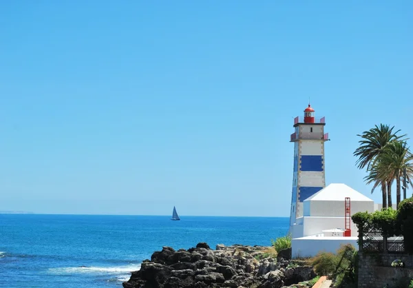 Deniz feneri cascais, Portekiz — Stok fotoğraf