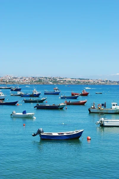 Båt hamnen i cascais, portugal — Stockfoto