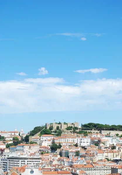 Sao Jorge slott i Lissabon, Portugal — Stockfoto