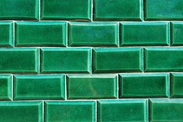 Fondo verde mosaicos antiguos — Foto de Stock