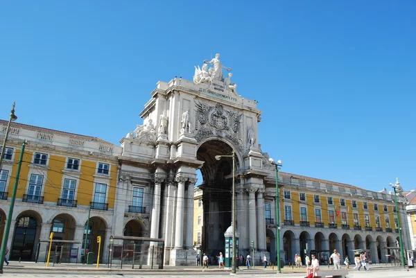 ポルトガルリスボンの商業広場 — ストック写真