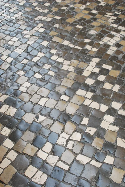 Coloridas piedras pavimento también conocido como calcada — Foto de Stock