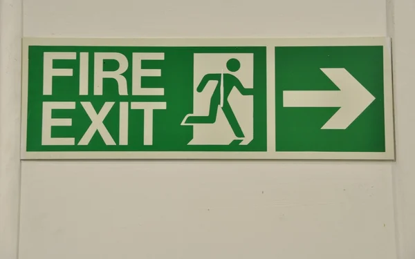 Fire exit sign — Stock Photo, Image