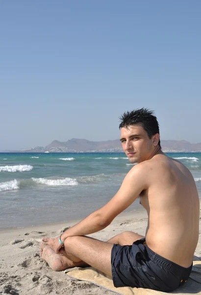 Man at the beach — Stock Photo, Image
