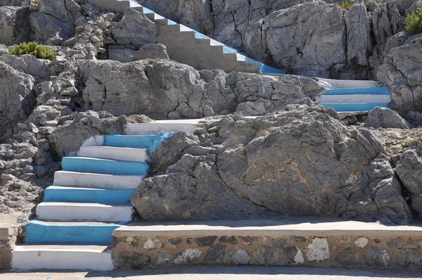 Греческая лестница — стоковое фото