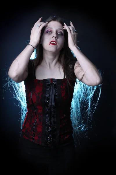Female vampire with long hair
