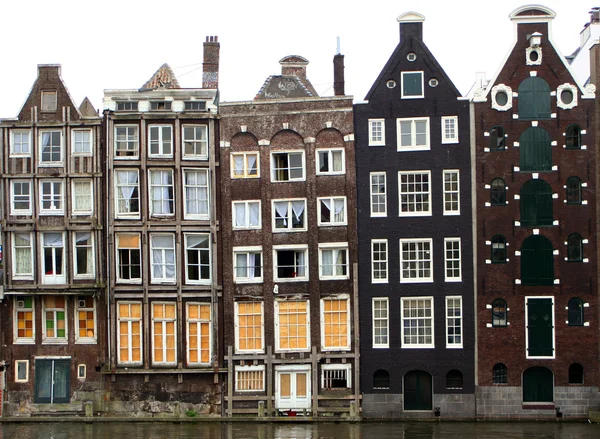 Αμστερνταμ σπίτια — Φωτογραφία Αρχείου