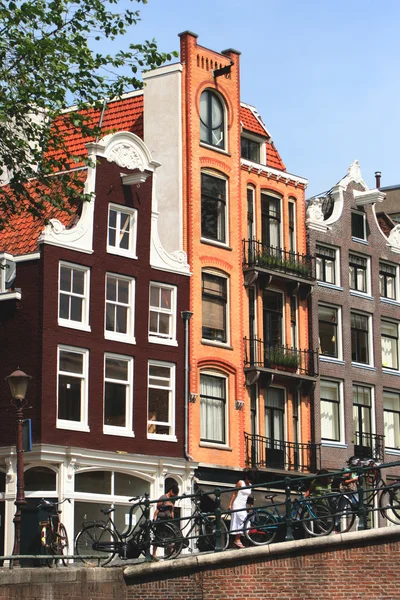 Amsterdam evleri — Stok fotoğraf