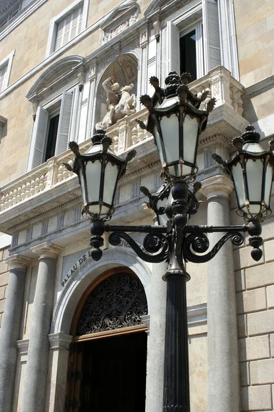 stock image Barcelona streetlight