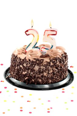 Twenty fifth birthday or anniversary clipart