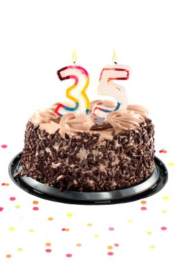 Thirty fifth birthday or anniversary clipart