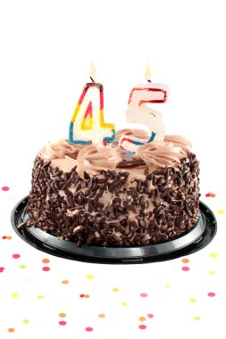 Forty fifth birthday or anniversary clipart