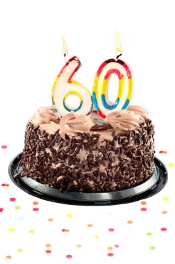 Sixtieth birthday or anniversary clipart