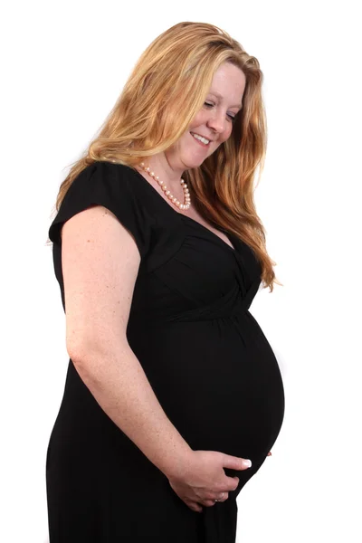 Mulher grávida irlandesa bonita — Fotografia de Stock