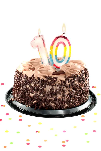 10 번째 생일 또는 기념일 — 스톡 사진