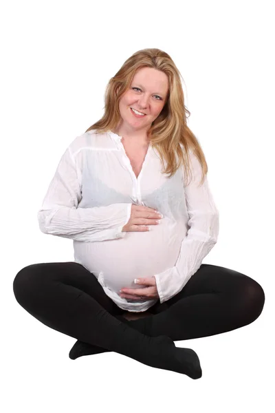 Mulher grávida irlandesa bonita — Fotografia de Stock