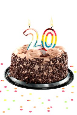 Twentieth birthday or anniversary clipart