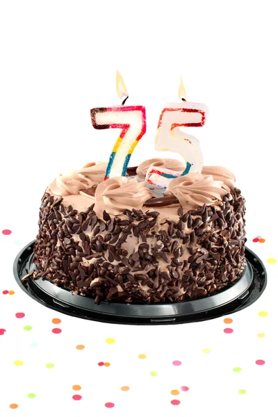 75-й день рождения или годовщина — стоковое фото