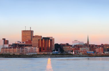 City panorama of Saint John, New Brunswick clipart