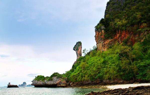 High cliffs on the tropical island — Stock Photo, Image