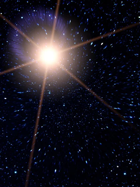 Ночная звезда неба — стоковое фото