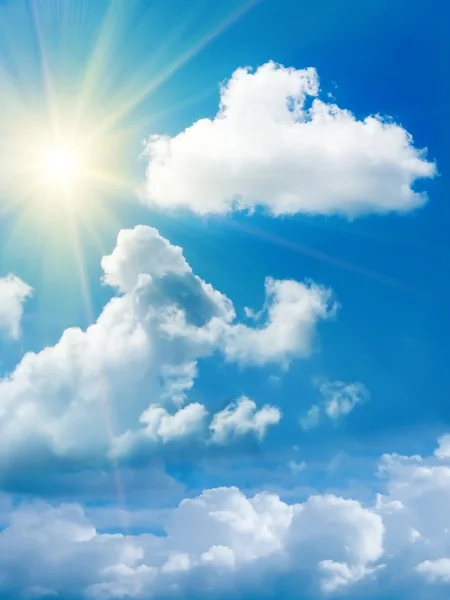 Cielo nuvola di sole — Foto Stock