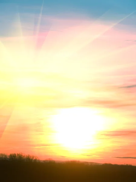 Sonnenaufgang Sonne Himmel Stern — Stockfoto