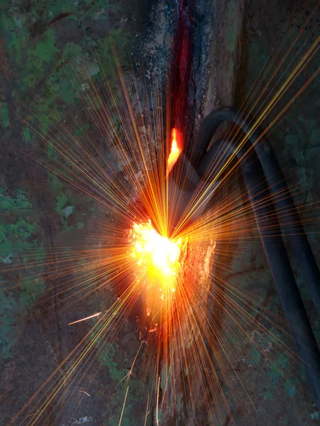 Cutting metal tool torch — Stock Photo, Image