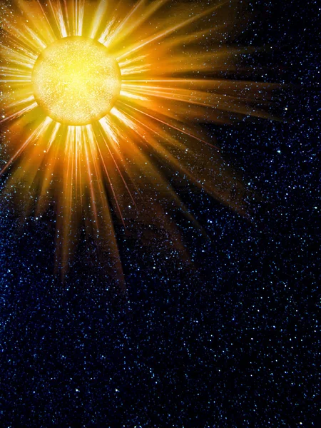 Cielo estrellas sol constelación —  Fotos de Stock