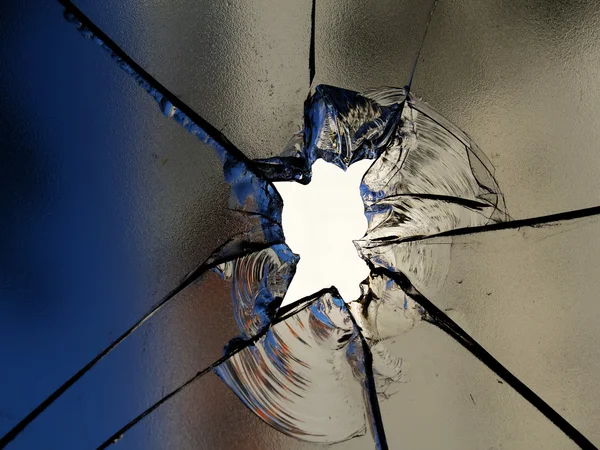 Glass cracks — Stock Photo, Image
