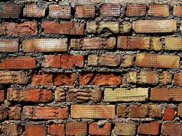 Wand Haus Ziegel Lehm — Stockfoto