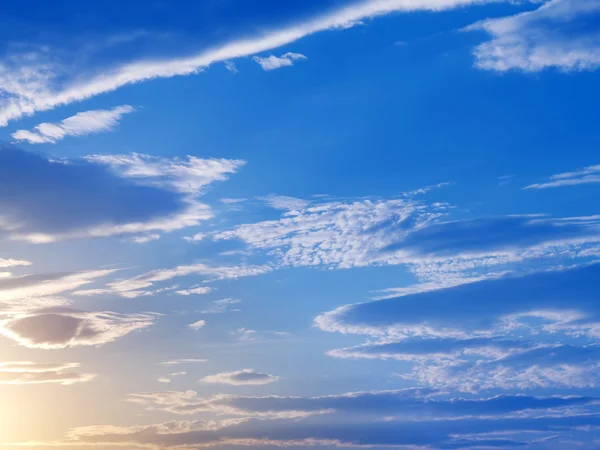 Tramonto sole cielo nuvole — Foto Stock