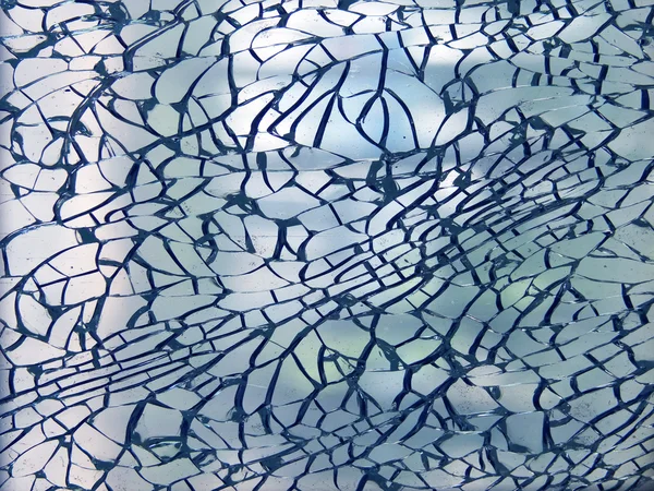 Cracks glass broken — Stock Photo, Image