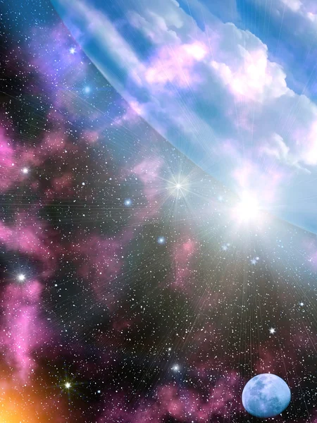 Himlen stjärnor i jorden — Stockfoto
