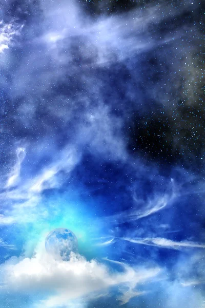 Mond Himmel Nacht Wolken — Stockfoto