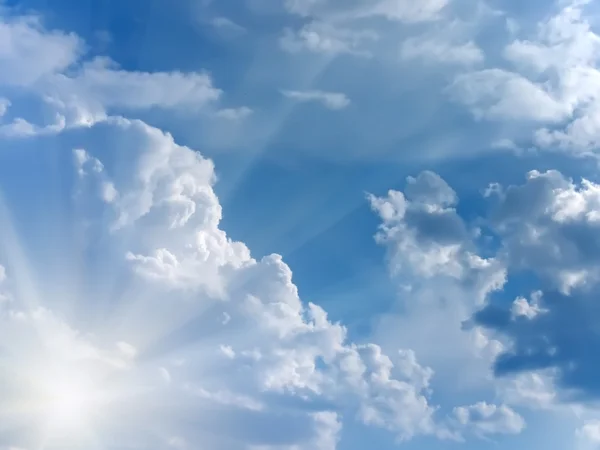 Sky clouds sun — Stockfoto