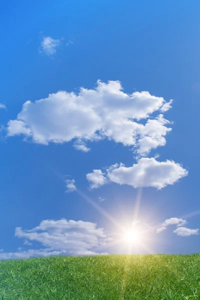 Zonsopgang zon hemel wolken — Stockfoto