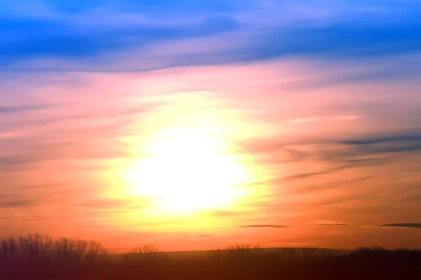 Sunrise solen sky; moln — Stockfoto