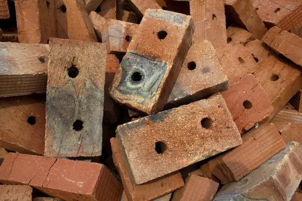 Brick kırmızı kil seramik — Stok fotoğraf