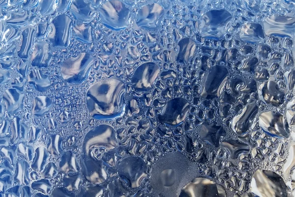 Krople wody na powierzchni z tworzyw sztucznych — Zdjęcie stockowe