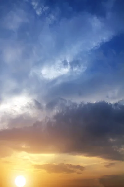 Zachód słońca chmury nieba — Zdjęcie stockowe