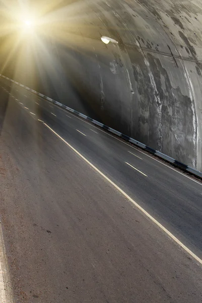 Podzemní silniční tunel — Stock fotografie
