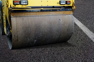 Asphalt roller clipart