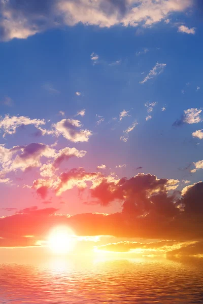 Sonnenuntergang Himmel Wolken Meer — Stockfoto
