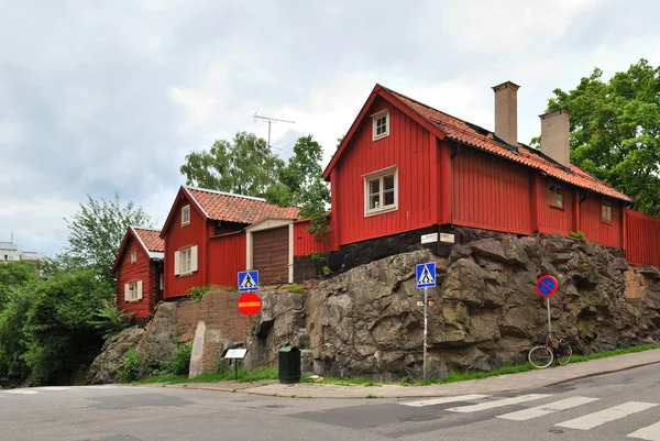 Estocolmo. Las viejas casas —  Fotos de Stock