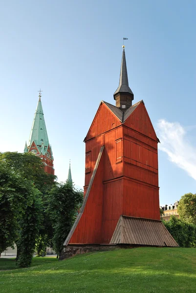 Stockholm. eski ahşap kilise — Stok fotoğraf