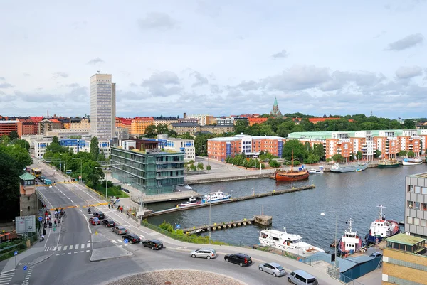 斯德哥尔摩。sodra hammarby hamnen — 图库照片