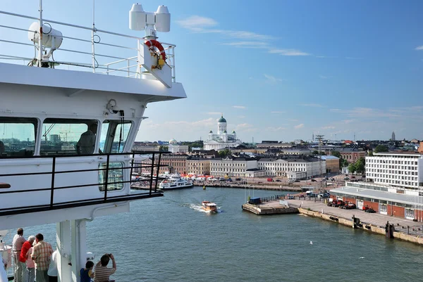 Vista de Helsinki desde el ferry — Foto de Stock